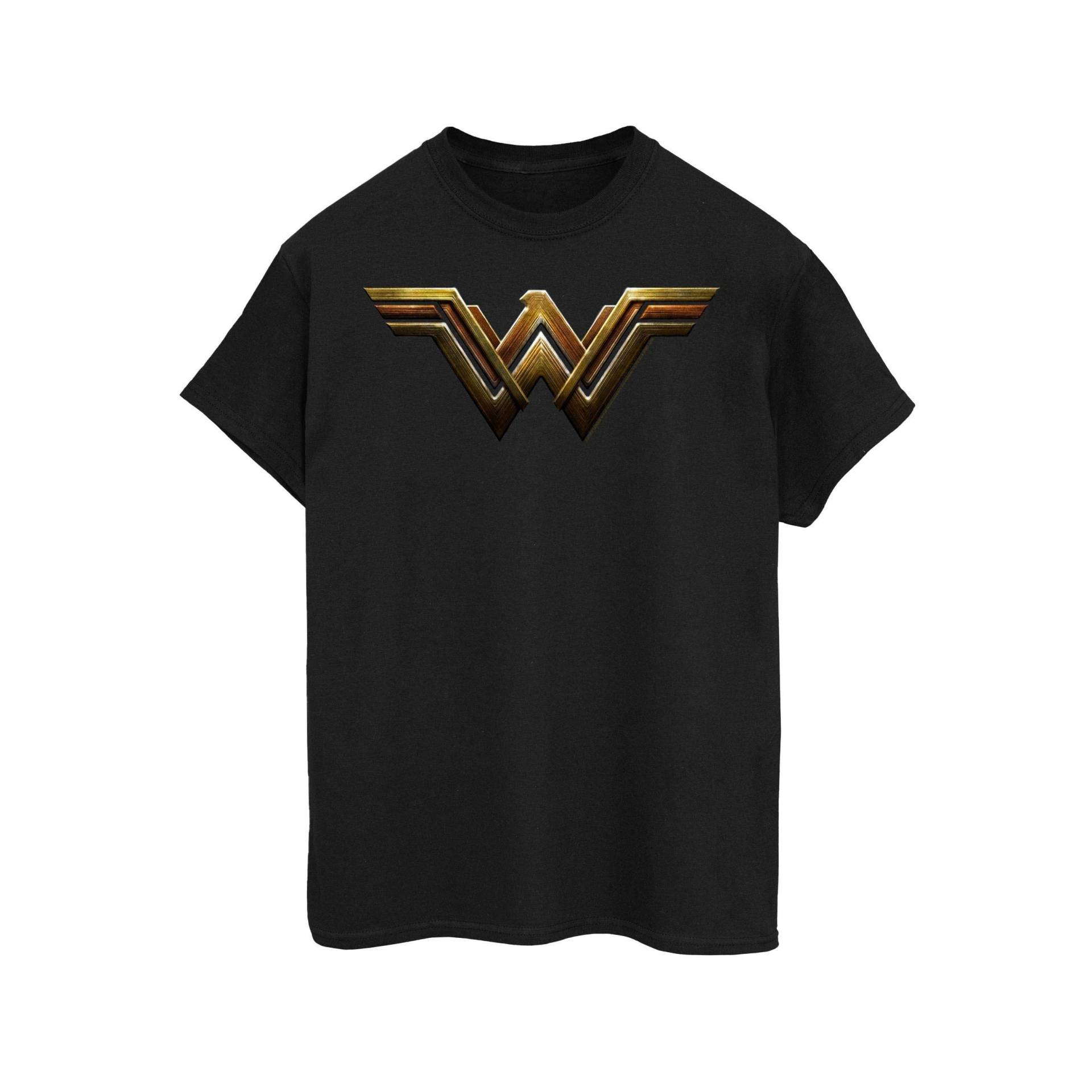 Tshirt Damen Schwarz L von Wonder Woman