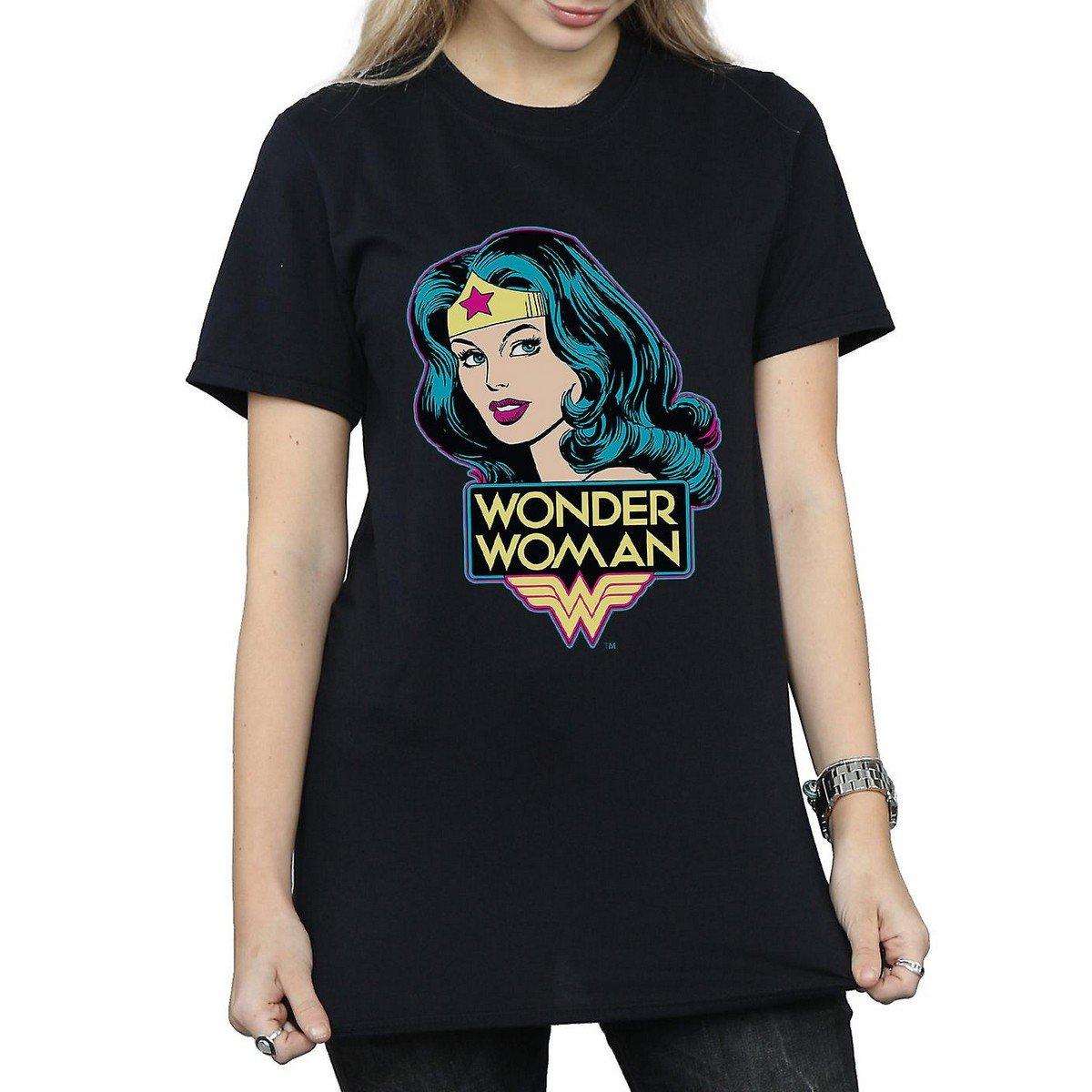 Tshirt Damen Schwarz L von Wonder Woman