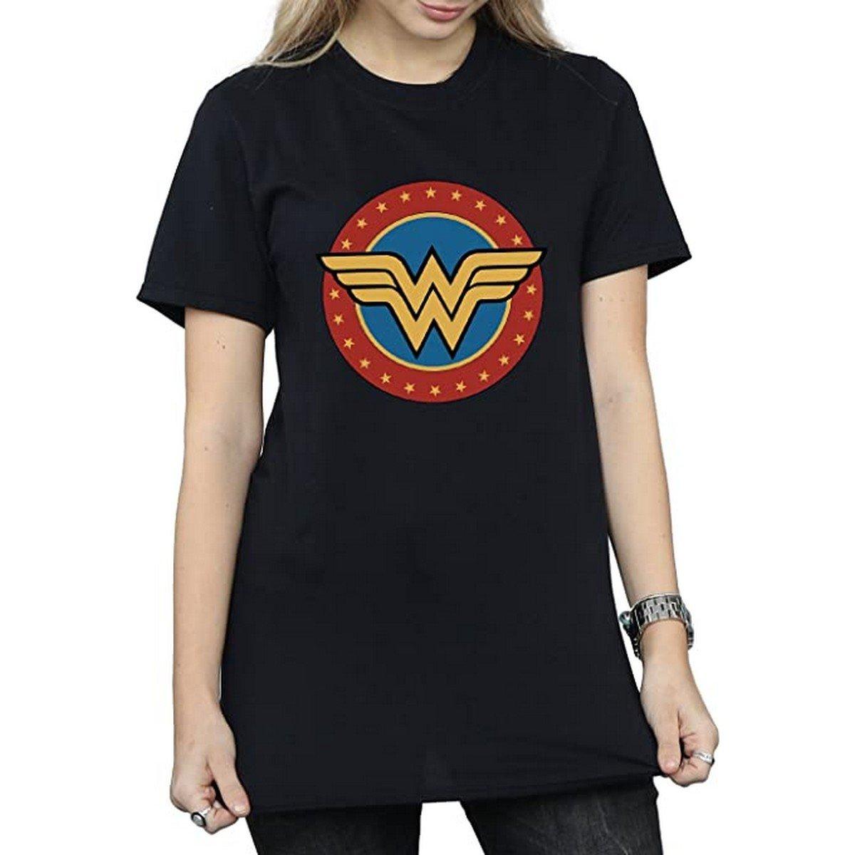 Tshirt Damen Schwarz L von Wonder Woman