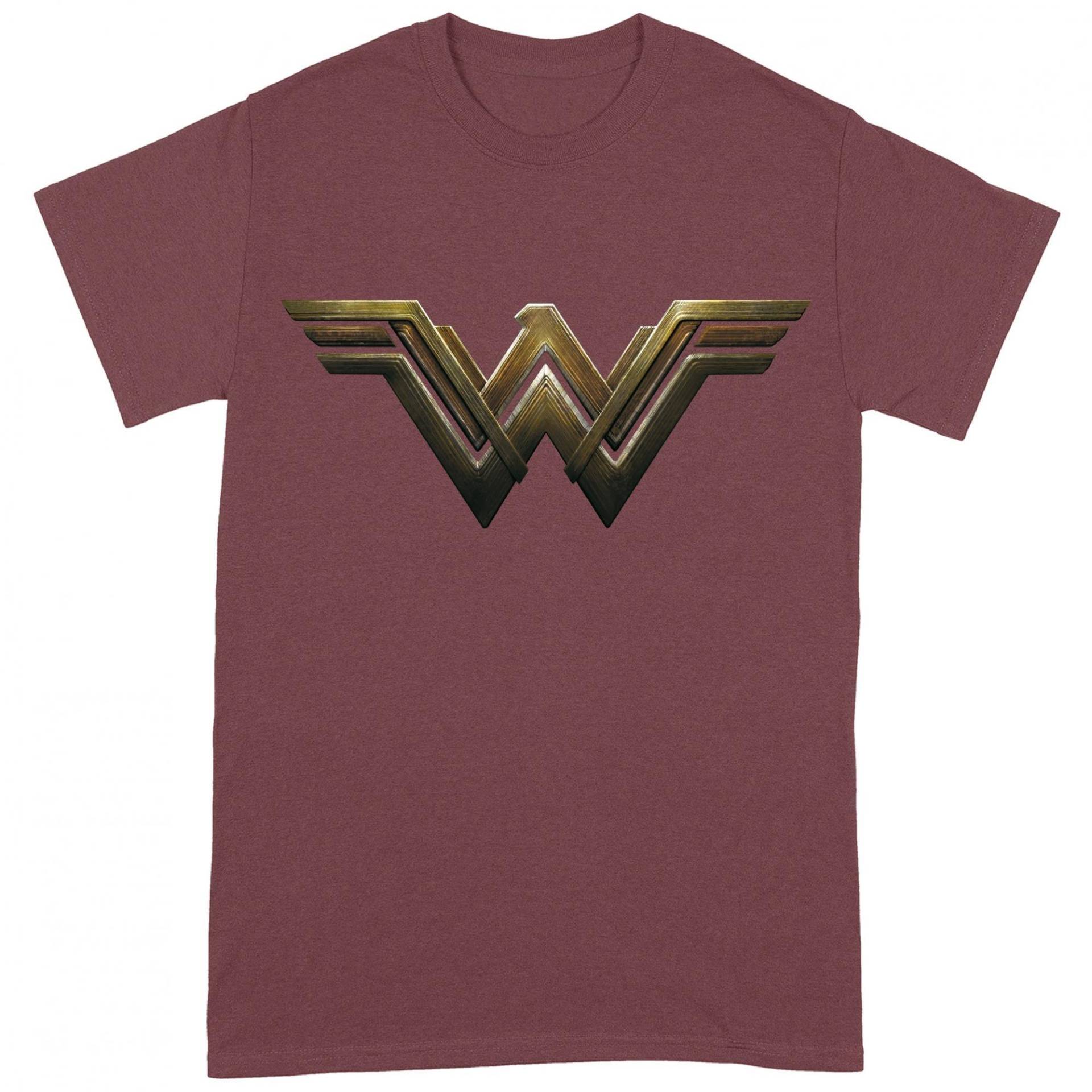 Tshirt Herren Bordeaux M von Wonder Woman