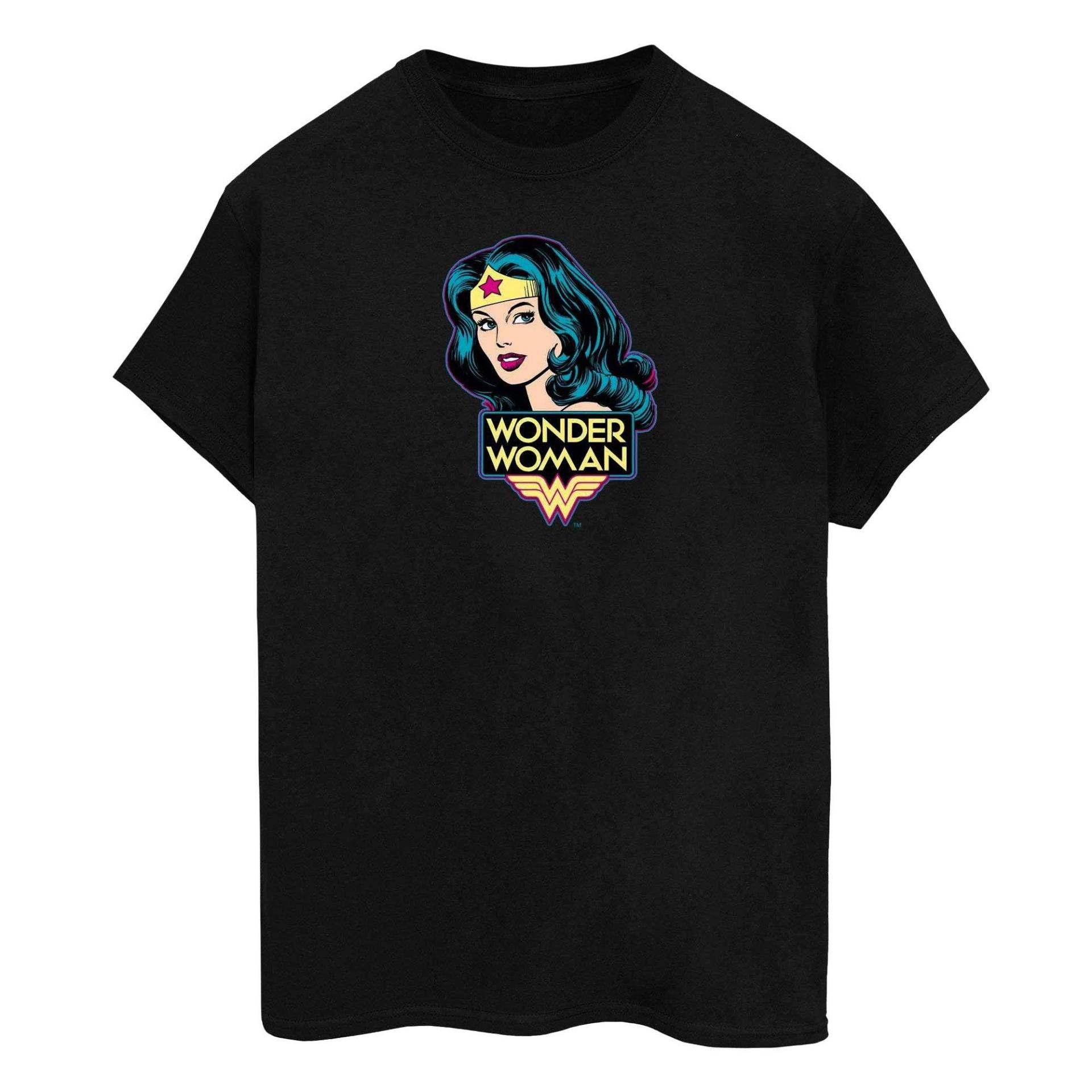 Tshirt Herren Schwarz L von Wonder Woman