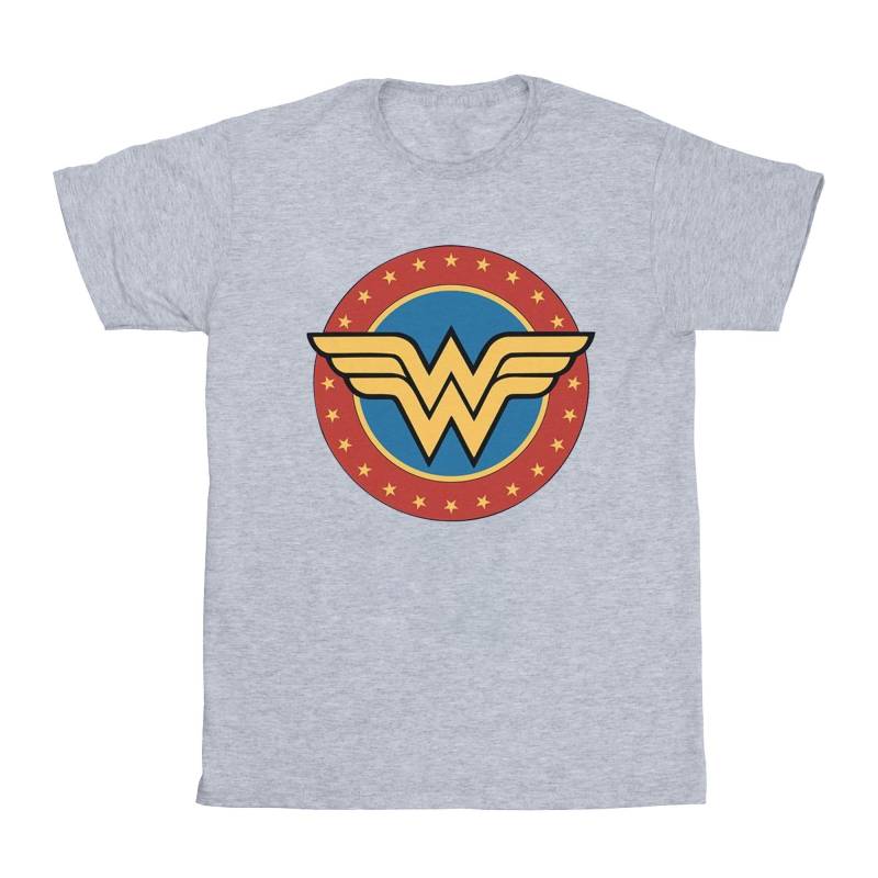 Tshirt Mädchen Grau 116 von Wonder Woman