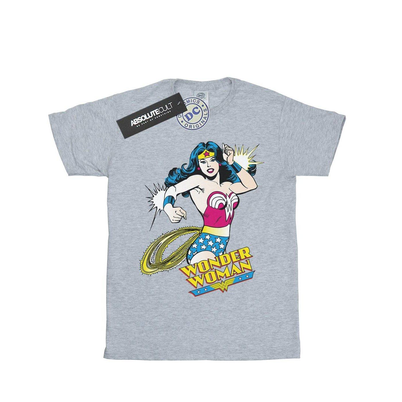 Tshirt Mädchen Grau 128 von Wonder Woman