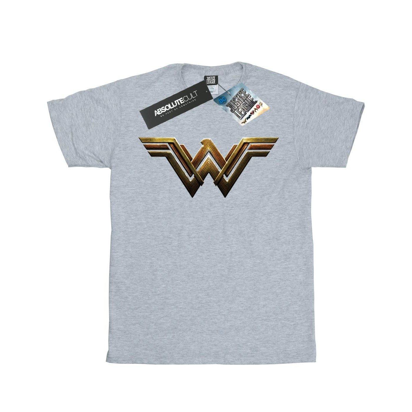 Tshirt Mädchen Grau 128 von Wonder Woman