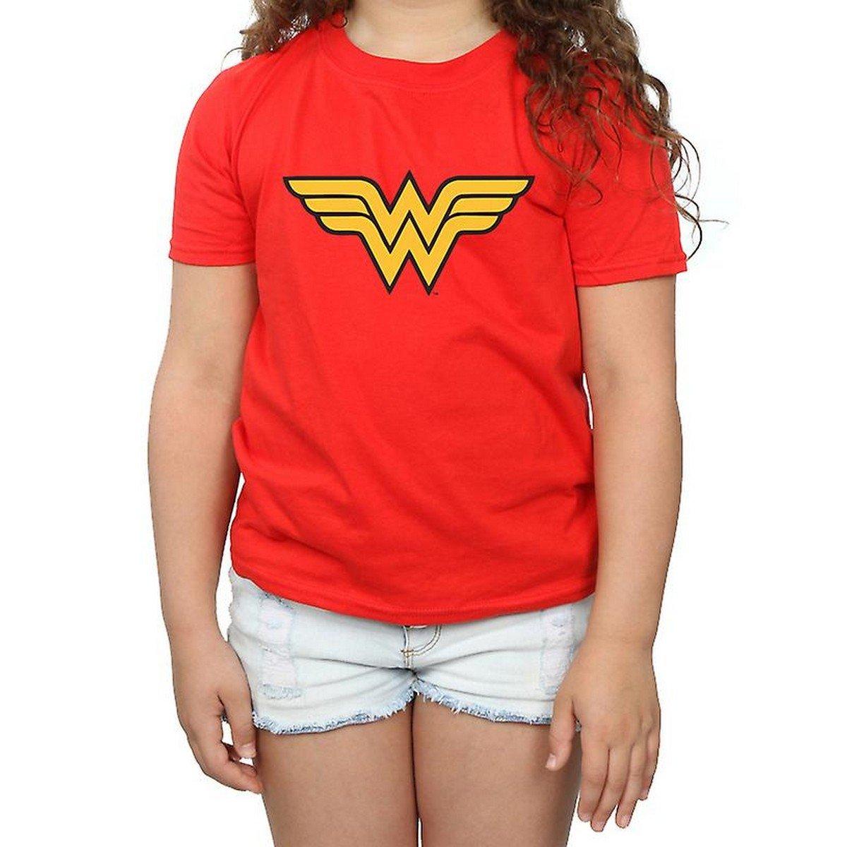 Tshirt Mädchen Rot Bunt 128 von Wonder Woman
