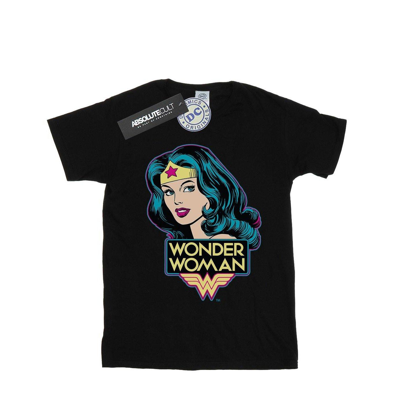 Tshirt Mädchen Schwarz 116 von Wonder Woman