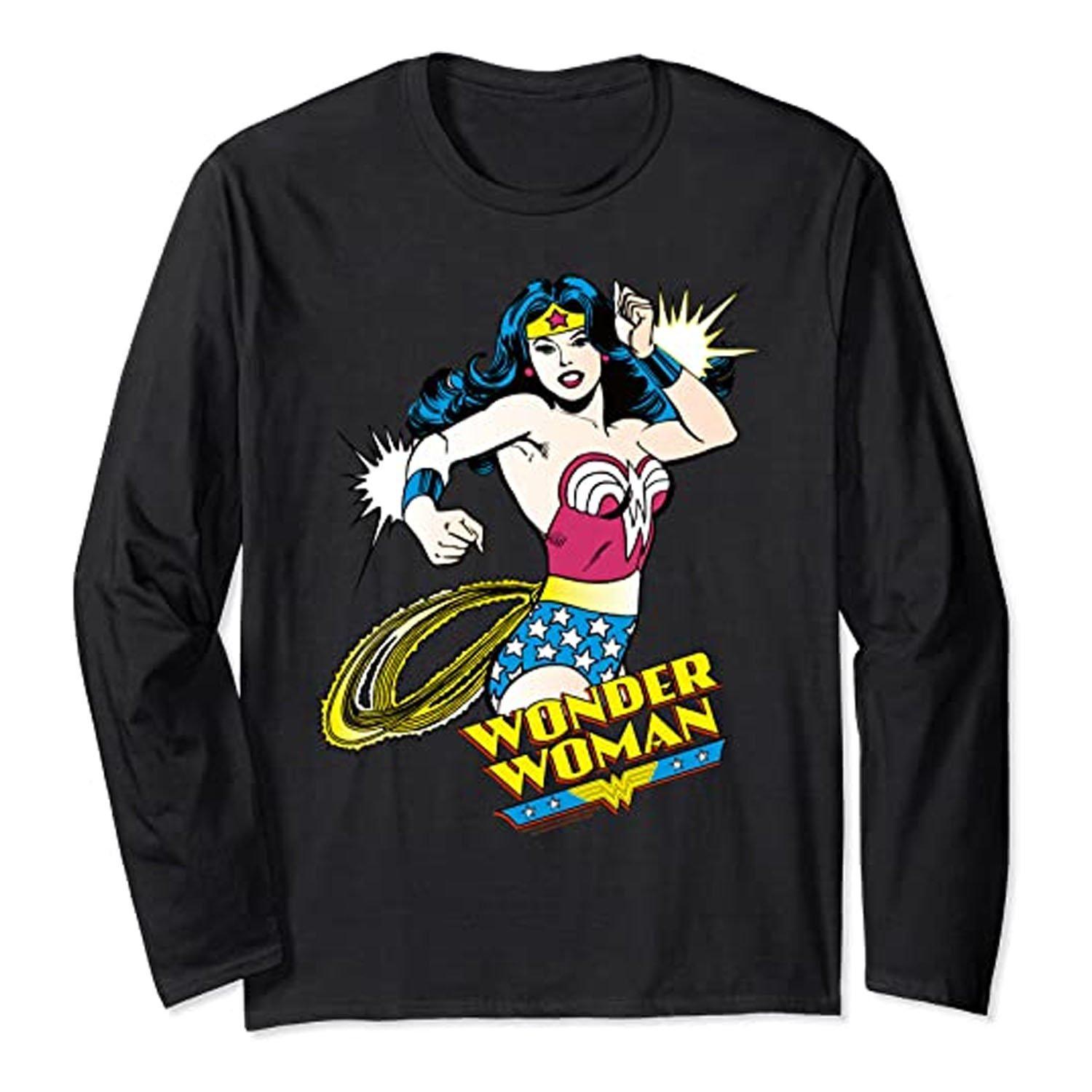 Tshirt Mädchen Schwarz 128 von Wonder Woman