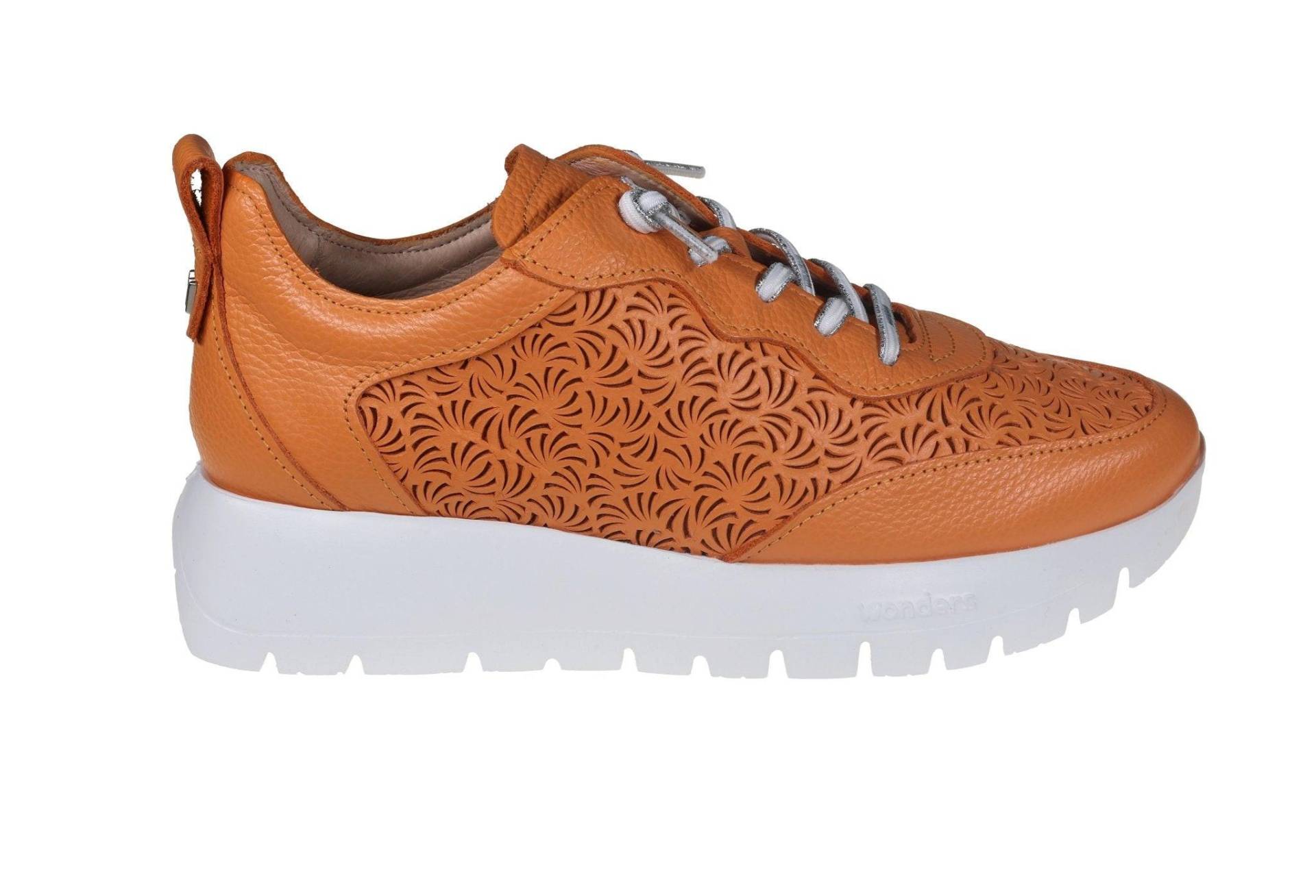 Cairo - Leder Sneaker Damen Orange 37 von Wonders