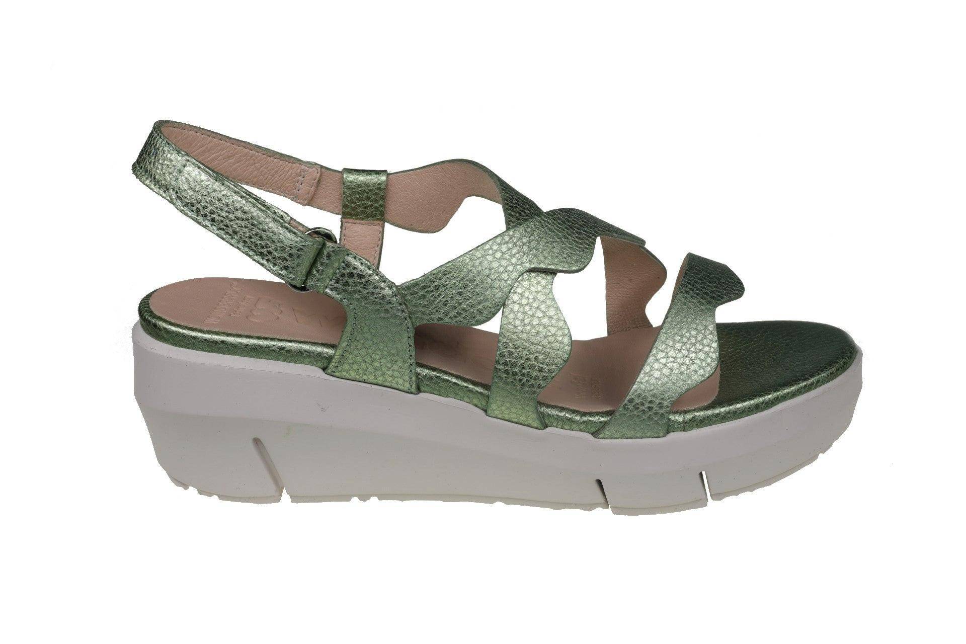 Max - Leder Sandale Damen Grün 36 von Wonders