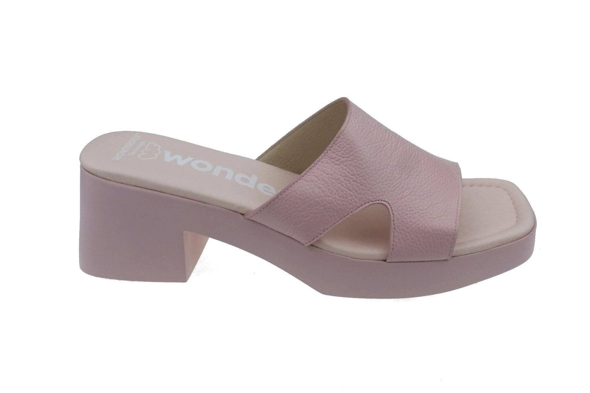 Motel - Leder Sandale Damen Rosa 35 von Wonders