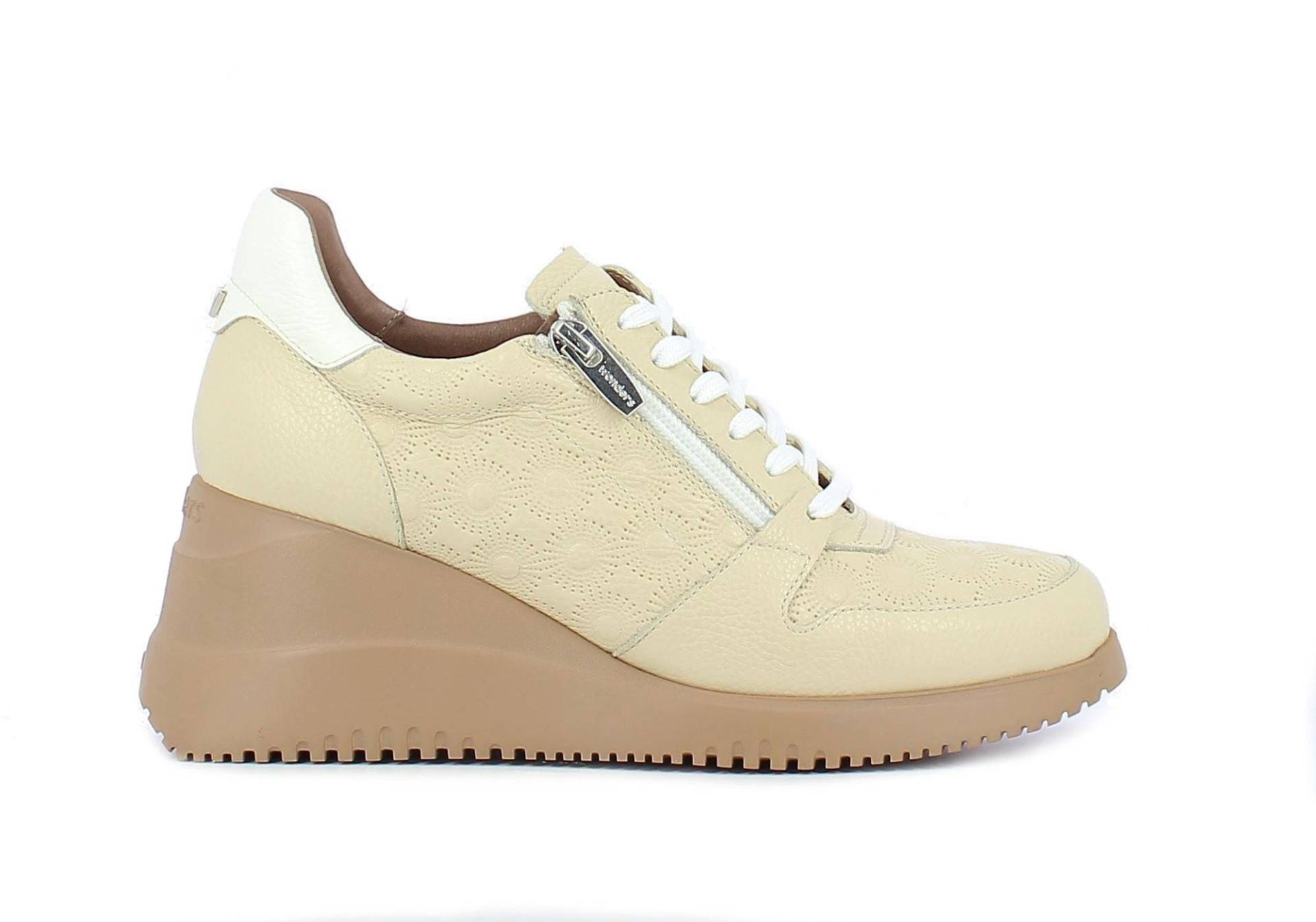 Rainbow - Leder Sneaker Damen Beige 40 von Wonders