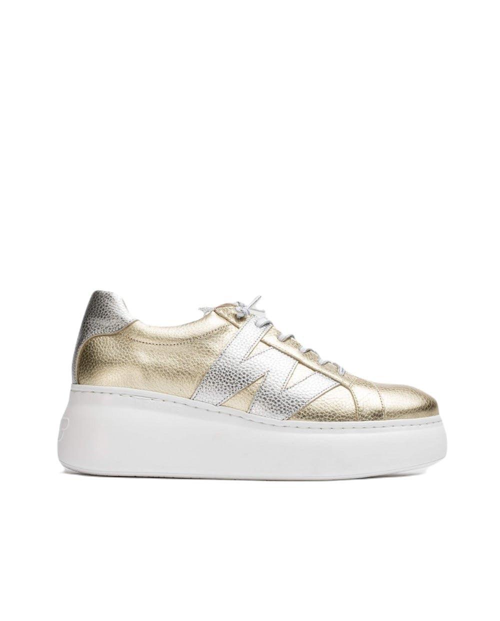 Zurich - Leder Sneaker Damen Gold 40 von Wonders