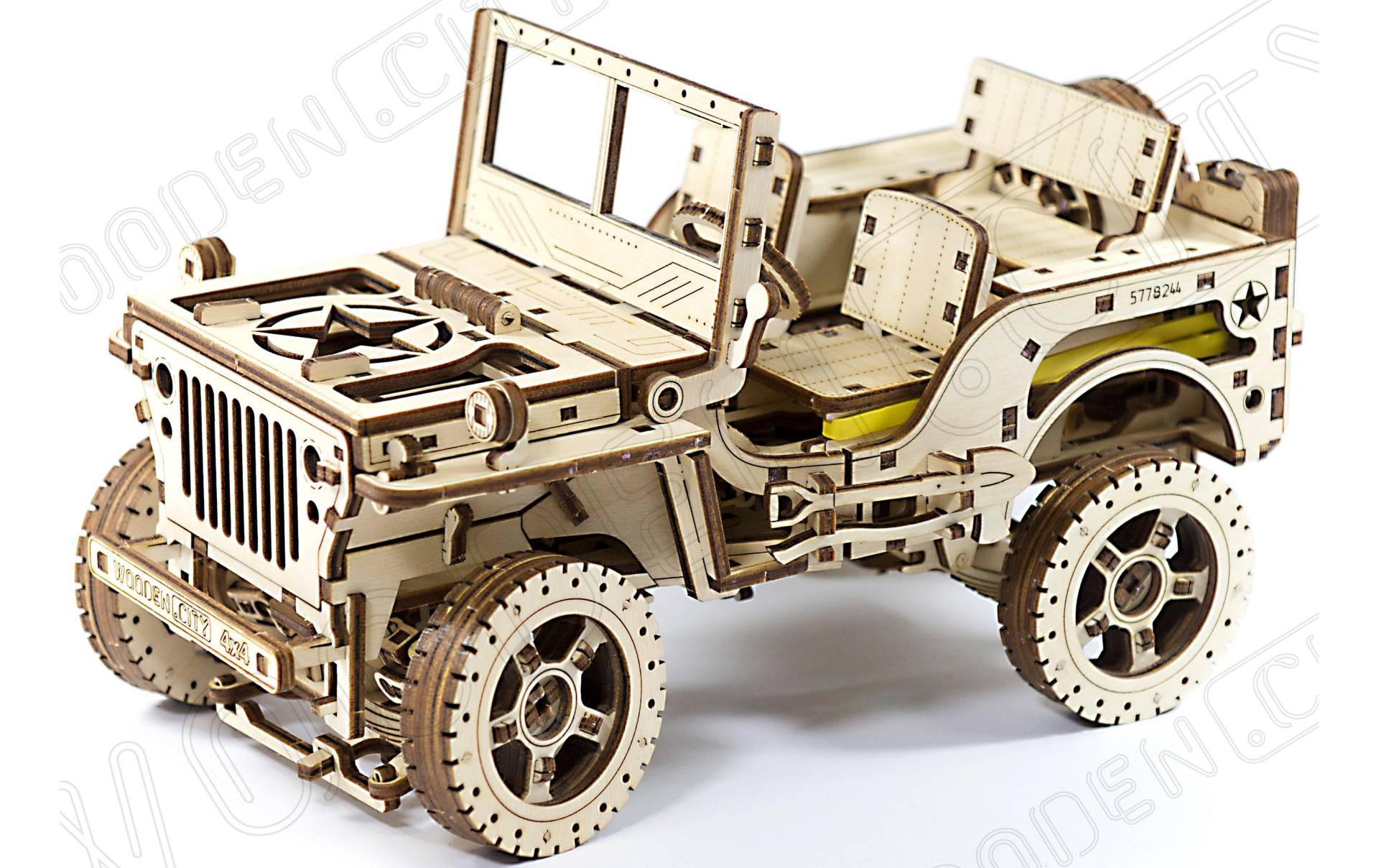 Wooden City Modellbausatz »4 x 4 Fahrzeug«, (571 St.) von Wooden City