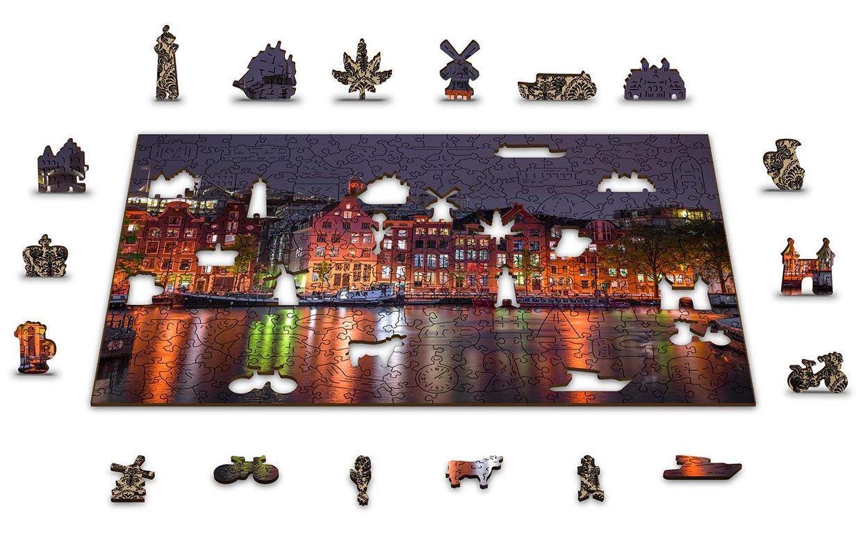 Wooden City Puzzle »Amsterdam«