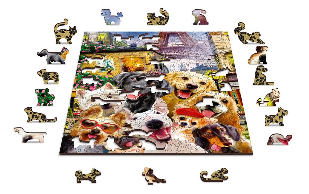 Wooden City Puzzle »WOODEN.CITY Puppies« von Wooden City
