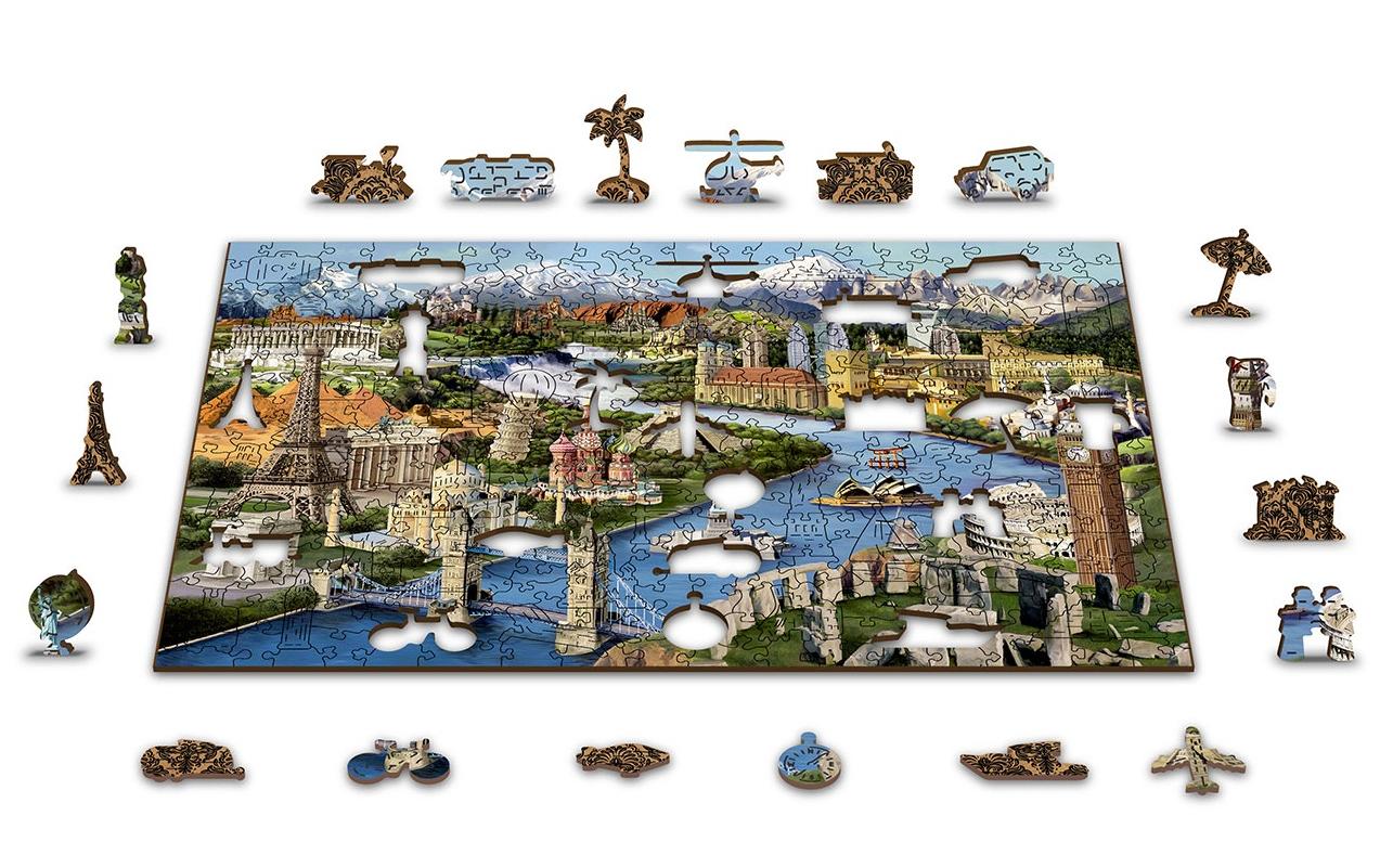 Wooden City Puzzle »World Land« von Wooden City