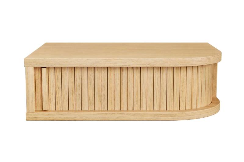 Woodman Nachttisch »Farsta«, in 3 Farben, mit Tambourschiebetüren, mit Eichenholz furniert von Woodman