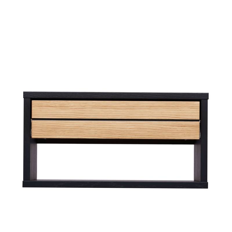 Woodman Nachttisch »Stripe Nako, Nachtkommode«, mit Echtholzfurnier aus Eiche, Breite 42, 8 cm, mit 1 Schublade von Woodman