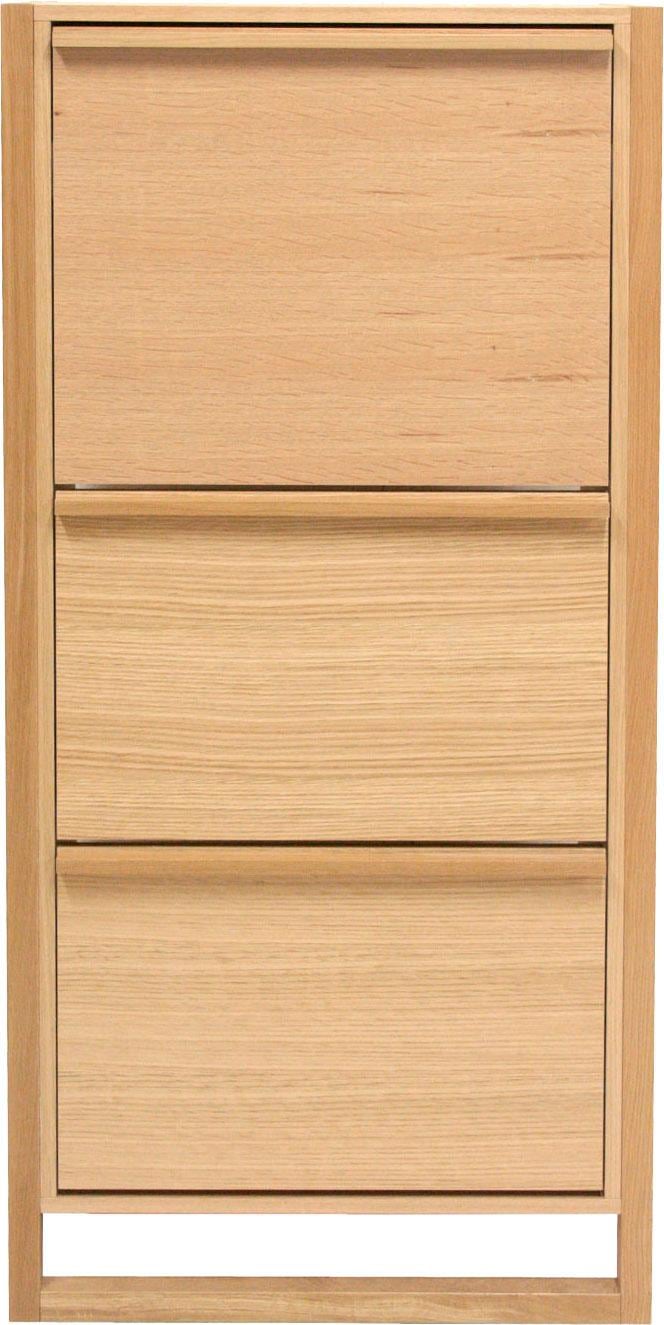 Woodman Schuhkommode »NewEst«, Breite 67 cm, mit 3 Klappen, Holzfurnier aus Eiche von Woodman