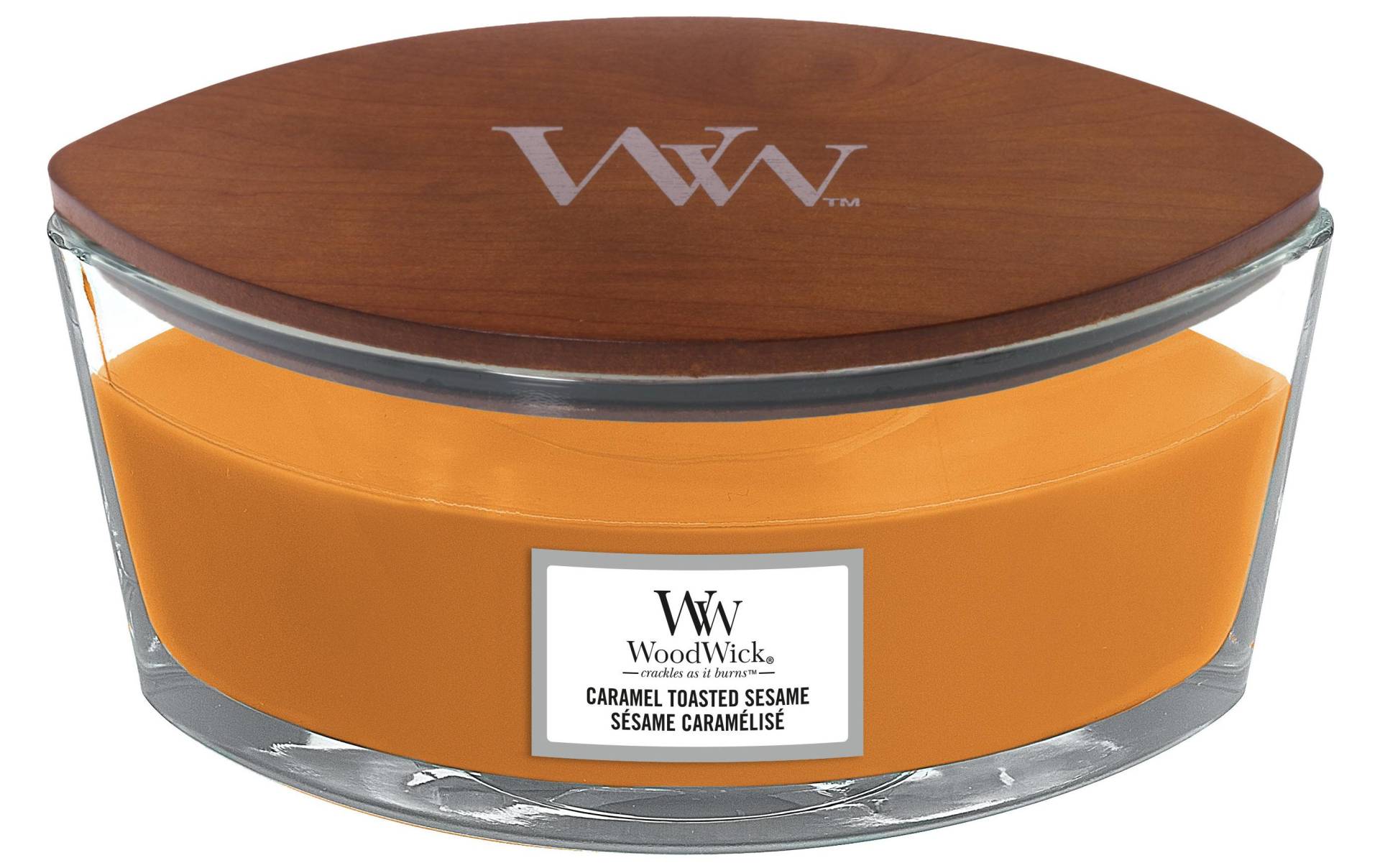 Woodwick Duftkerze »Caramel Toasted Sesame Ellipse« von Woodwick