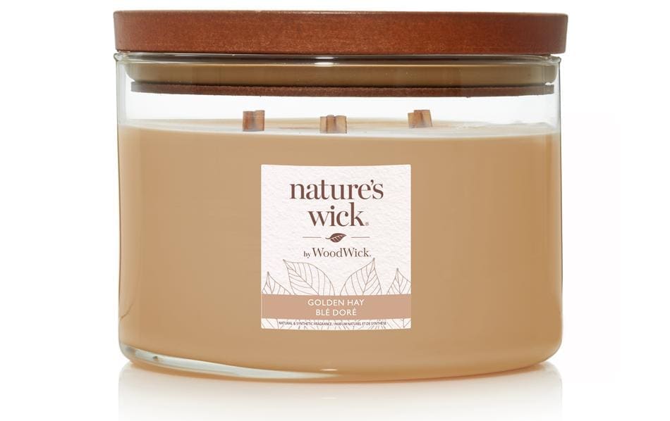 Woodwick Duftkerze »Natures Wick Goldfarbenen Hay« von Woodwick