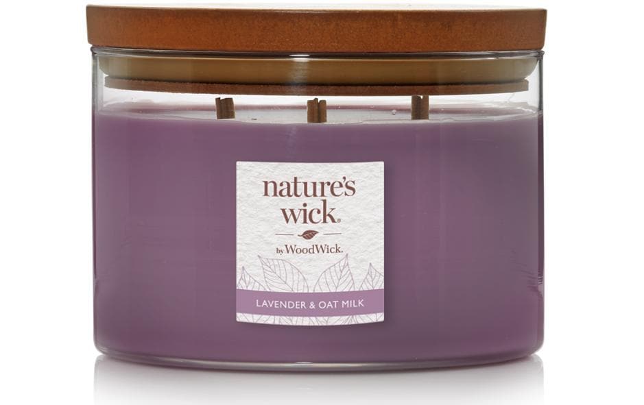 Woodwick Duftkerze »Natures Wick Lavender & Oat Milk« von Woodwick