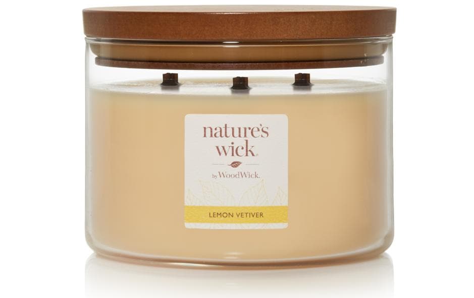 Woodwick Duftkerze »Natures Wick Lemon Vetiver« von Woodwick