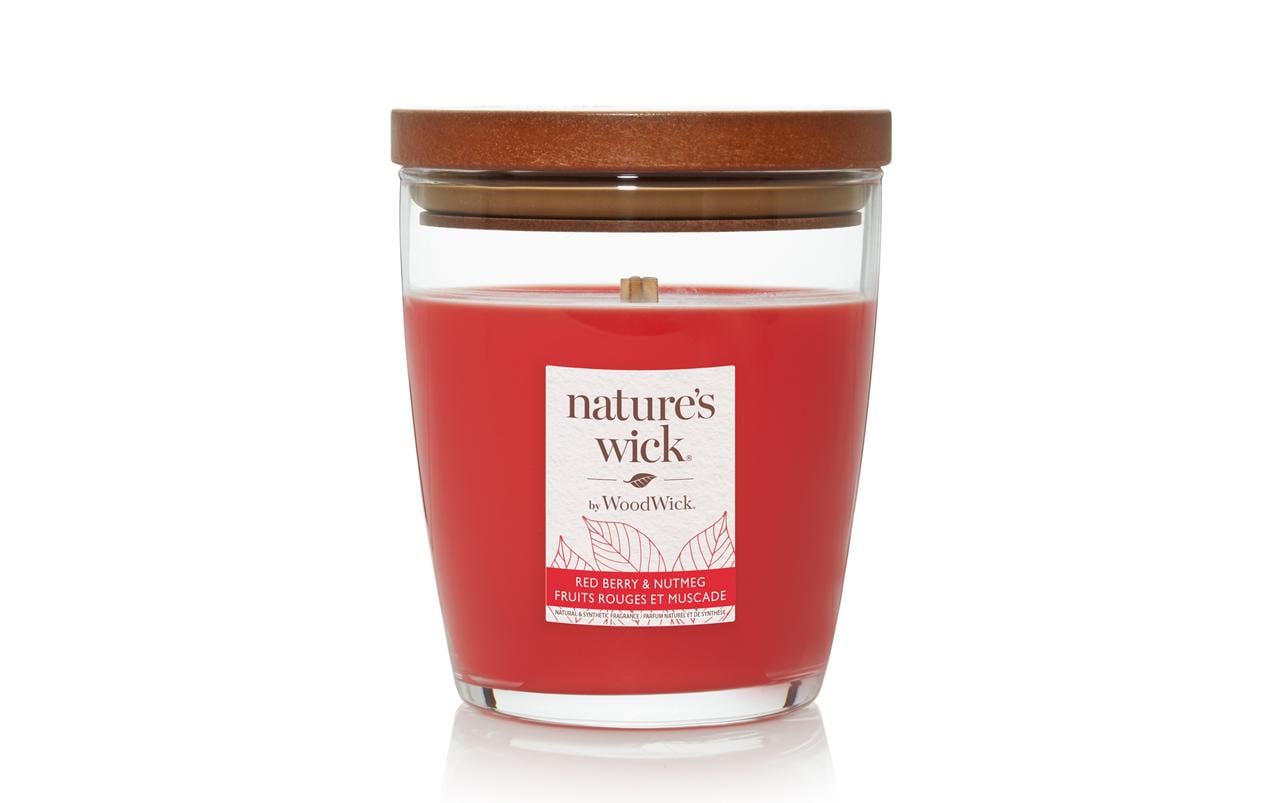 Woodwick Duftkerze »Natures Wick Redberry & Nutmeg« von Woodwick