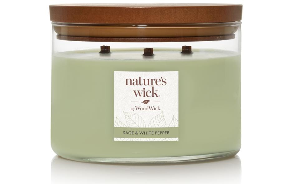 Woodwick Duftkerze »Natures Wick Sage & White Pepper« von Woodwick