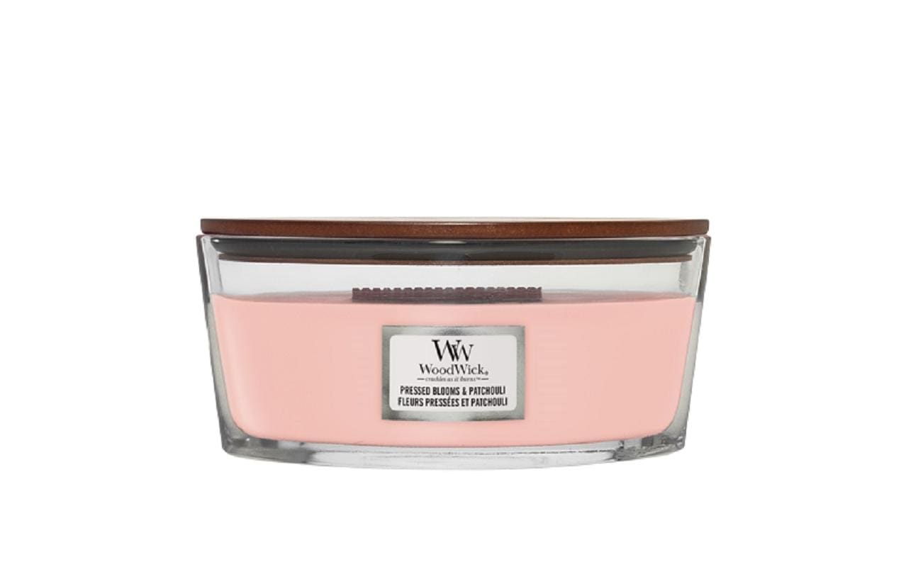 Woodwick Duftkerze »Pressed Blooms & Patchouli« von Woodwick