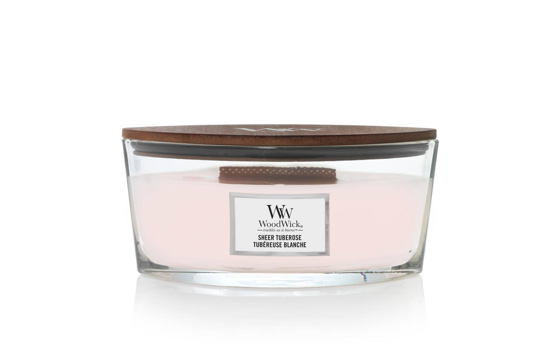 Woodwick Duftkerze »Sheer Tuberose Ellipse« von Woodwick