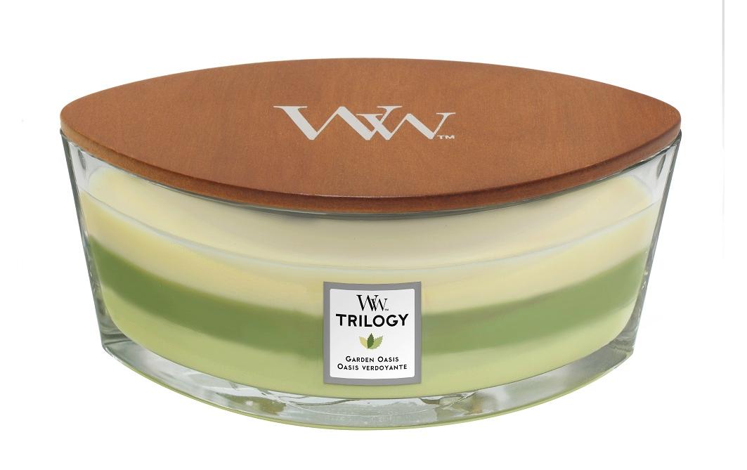 Woodwick Duftkerze »Trilogy Garden Oasis Ellipse« von Woodwick