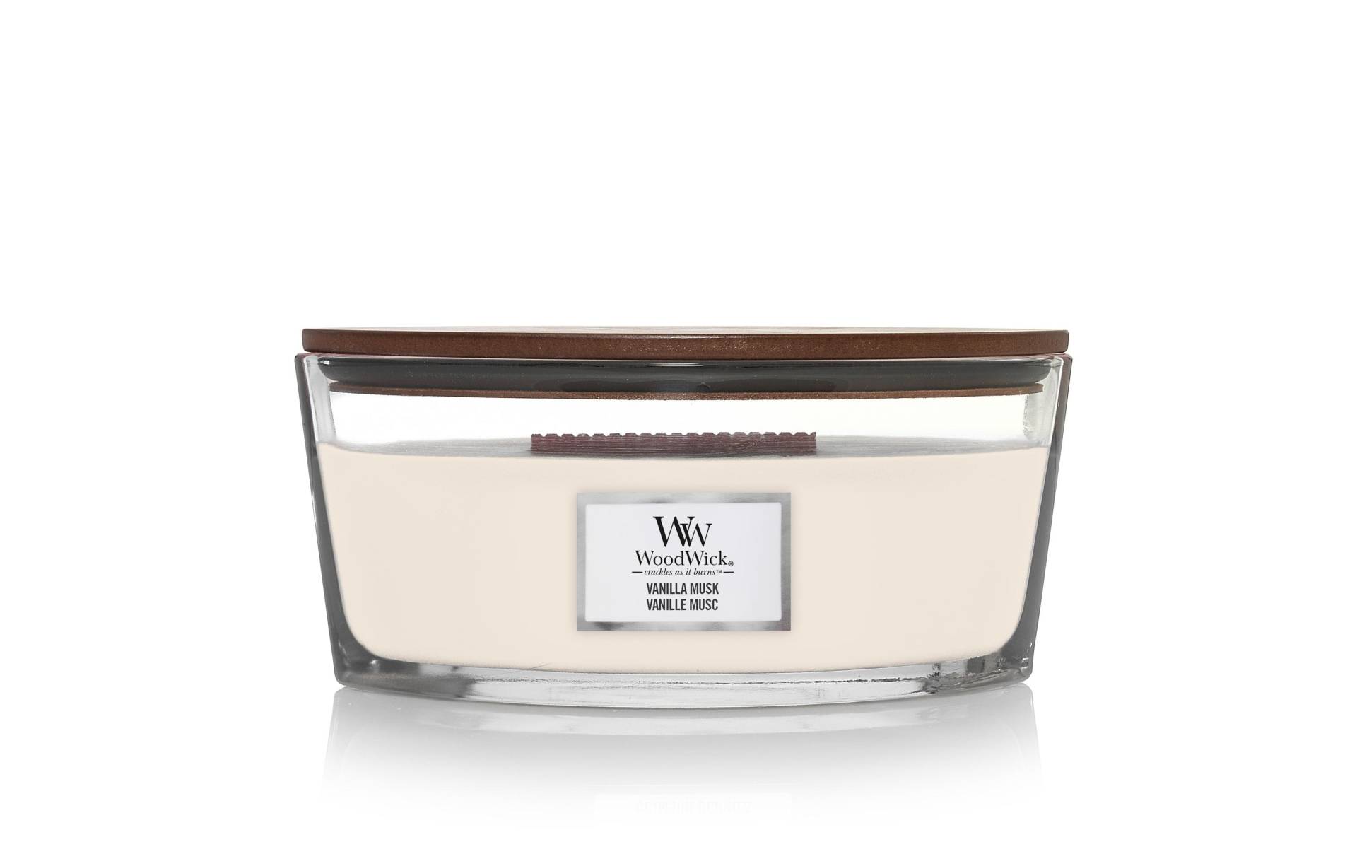 Woodwick Duftkerze »Vanilla Musk Ellipse« von Woodwick