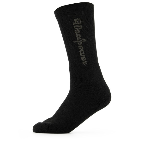 Woolpower - Sport Socks 400 Logo - Wandersocken Gr 36-39 schwarz von Woolpower