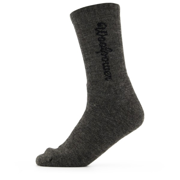 Woolpower - Sport Socks 400 Logo - Wandersocken Gr 45-48 schwarz von Woolpower