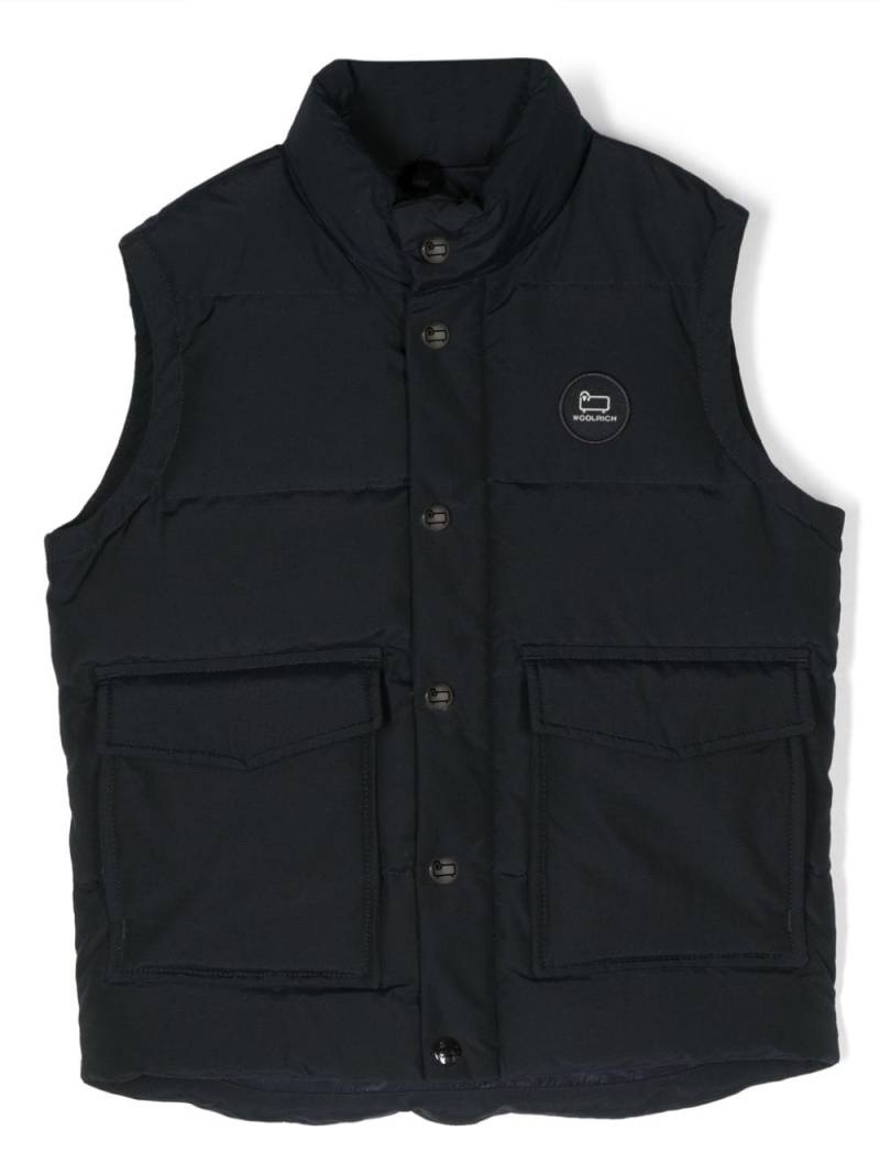 Woolrich Kids Aleutian padded down vest - Blue von Woolrich Kids