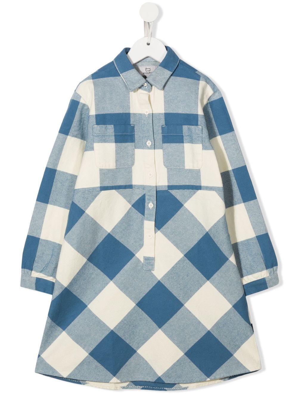 Woolrich Kids checked cotton dress - White von Woolrich Kids