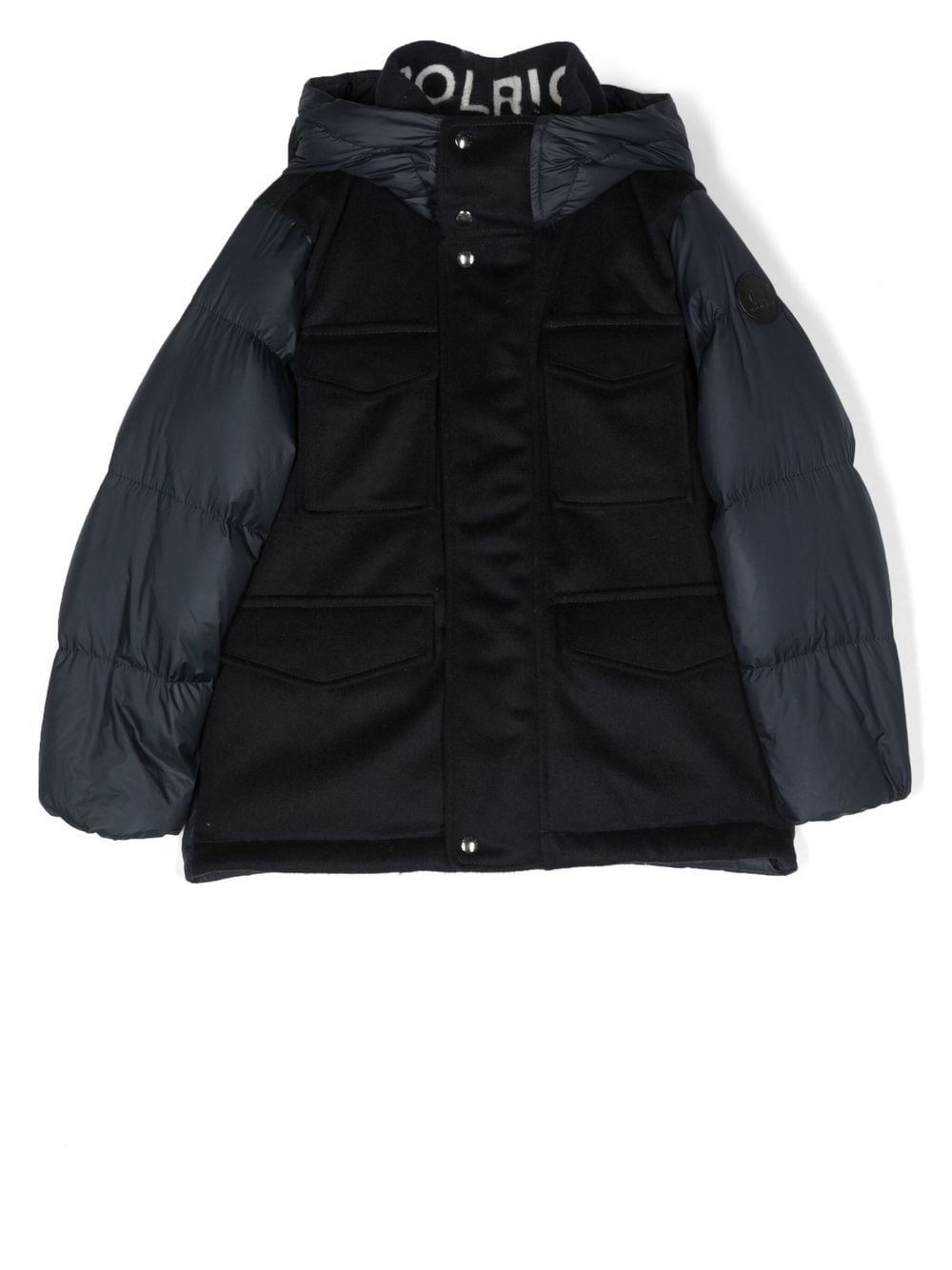 Woolrich Kids hooded padded jacket - Blue von Woolrich Kids