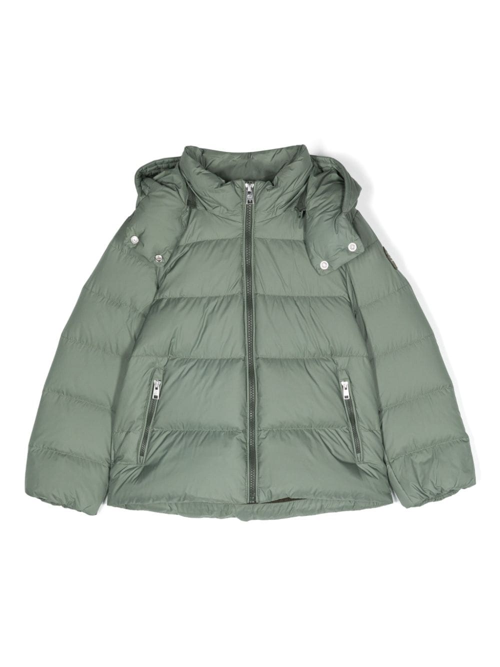 Woolrich Kids hooded puffer jacket - Green von Woolrich Kids