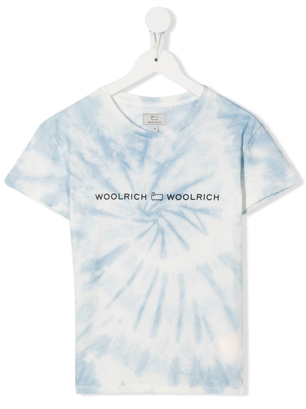 Woolrich Kids logo print tie-dye T-shirt - Blue von Woolrich Kids