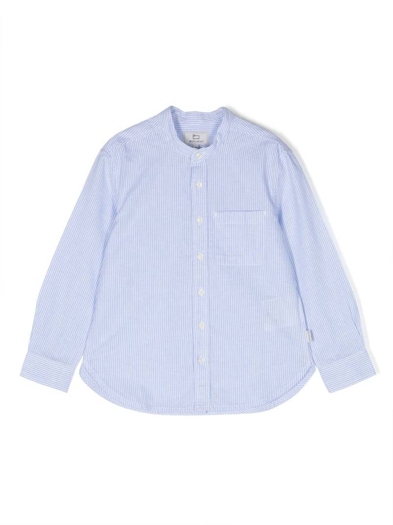 Woolrich Kids long-sleeve striped shirt - Blue von Woolrich Kids