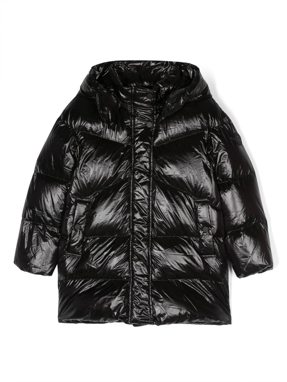 Woolrich Kids padded button-up coat - Black von Woolrich Kids