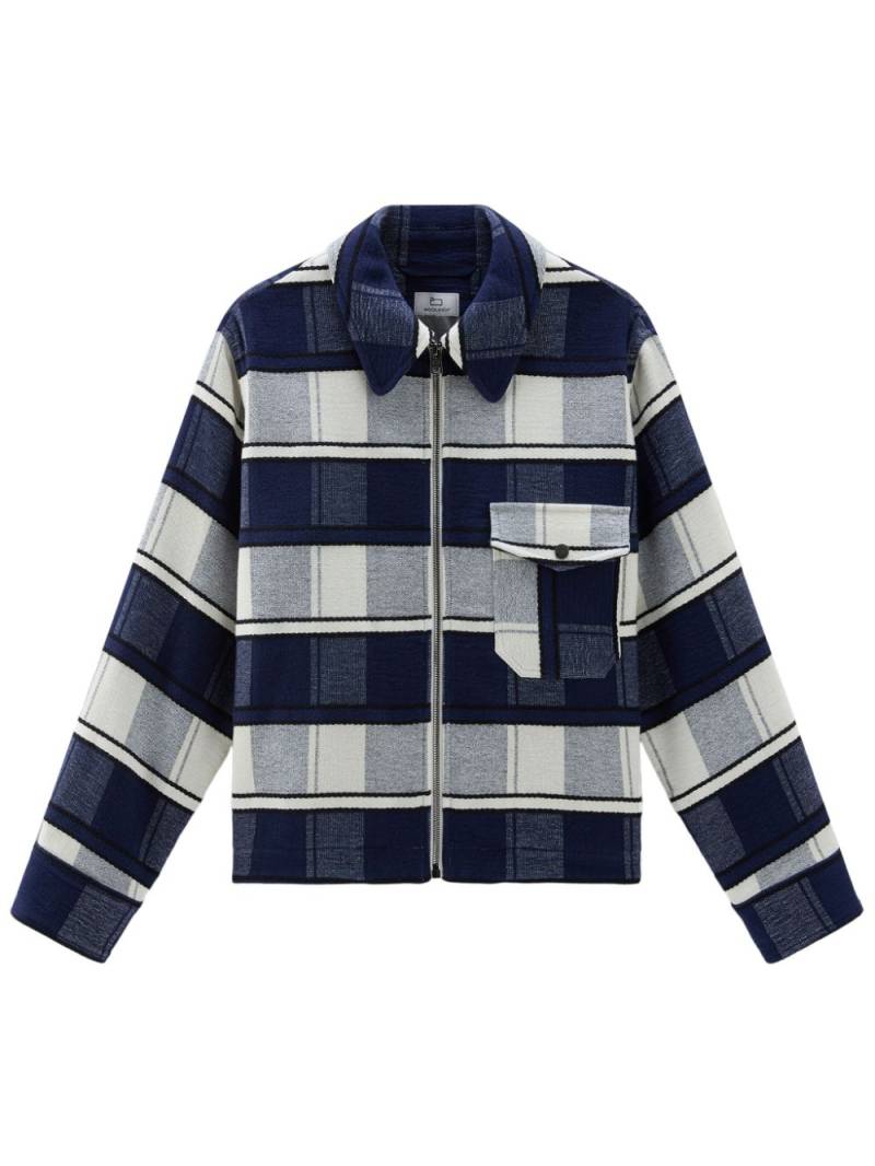 Woolrich Gentry checked shirt jacket - Blue von Woolrich