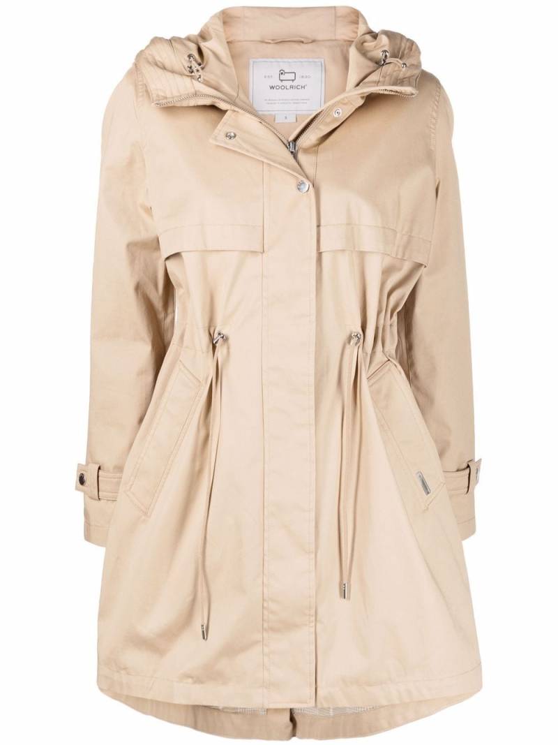 Woolrich Havice zip-front parka coat - Neutrals von Woolrich