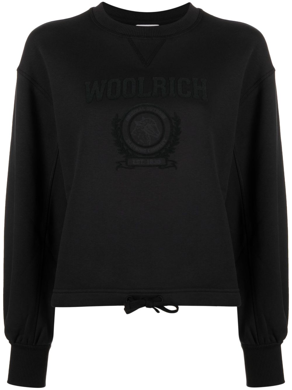 Woolrich Ivy flocked sweatshirt - Black von Woolrich