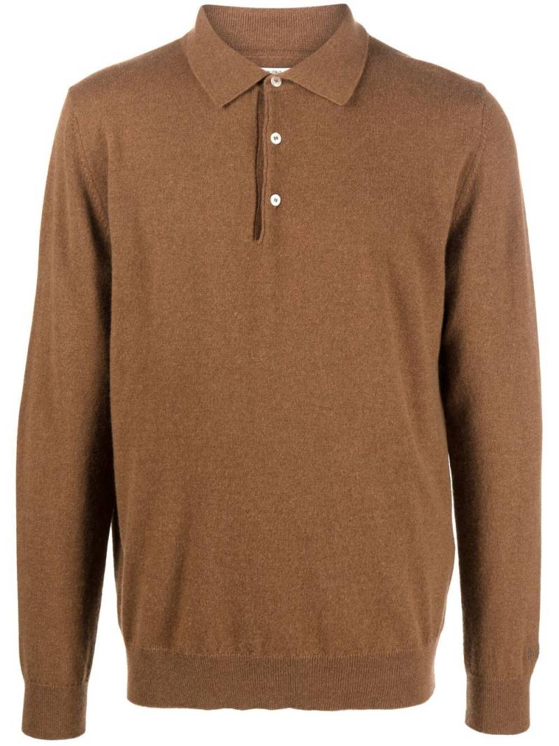 Woolrich Luxe cashmere polo jumper - Brown von Woolrich
