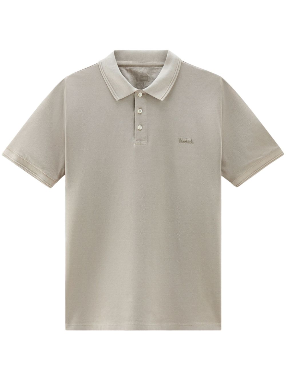 Woolrich Mackinack cotton polo shirt - Neutrals von Woolrich