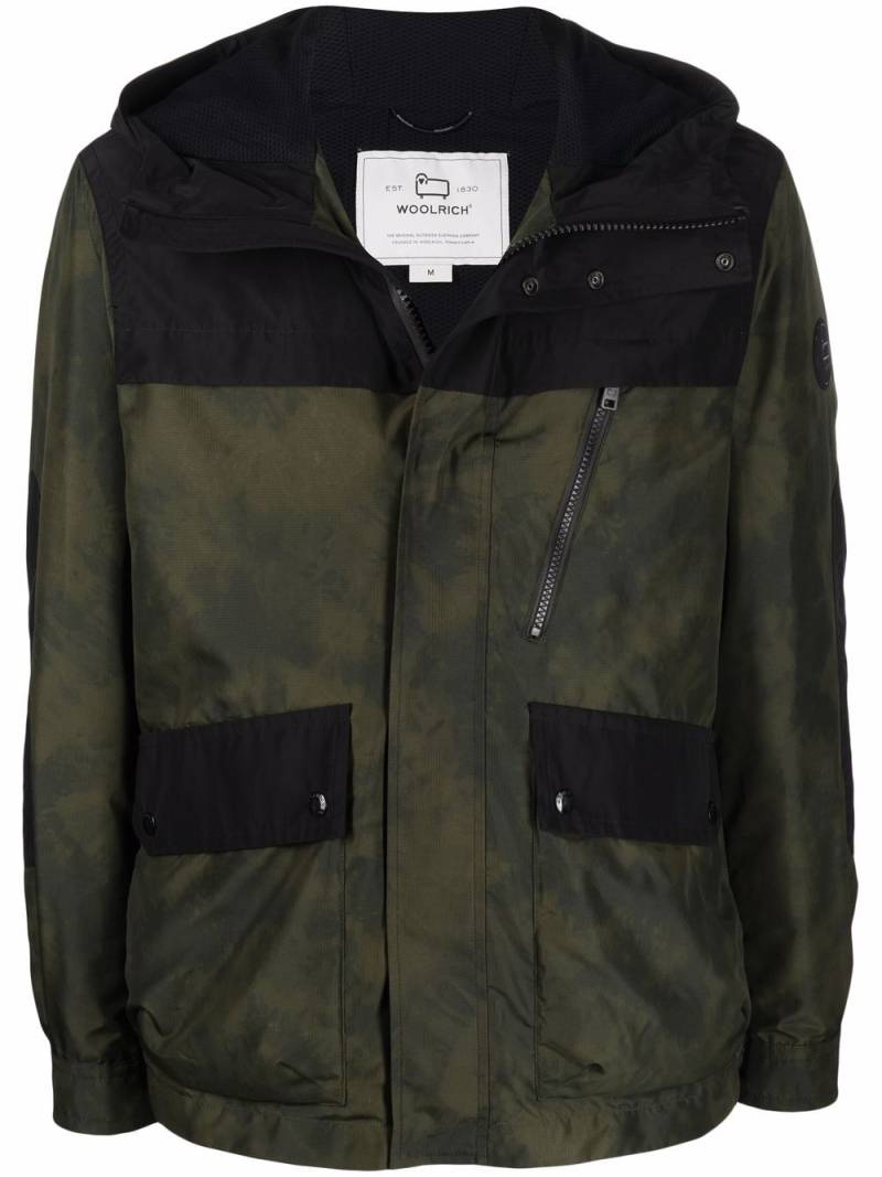 Woolrich Trek tie dye-print windbreaker - Green von Woolrich