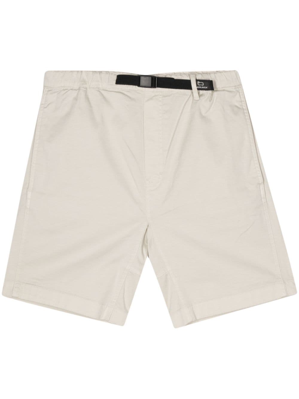 Woolrich belted straight leg shorts - Neutrals von Woolrich