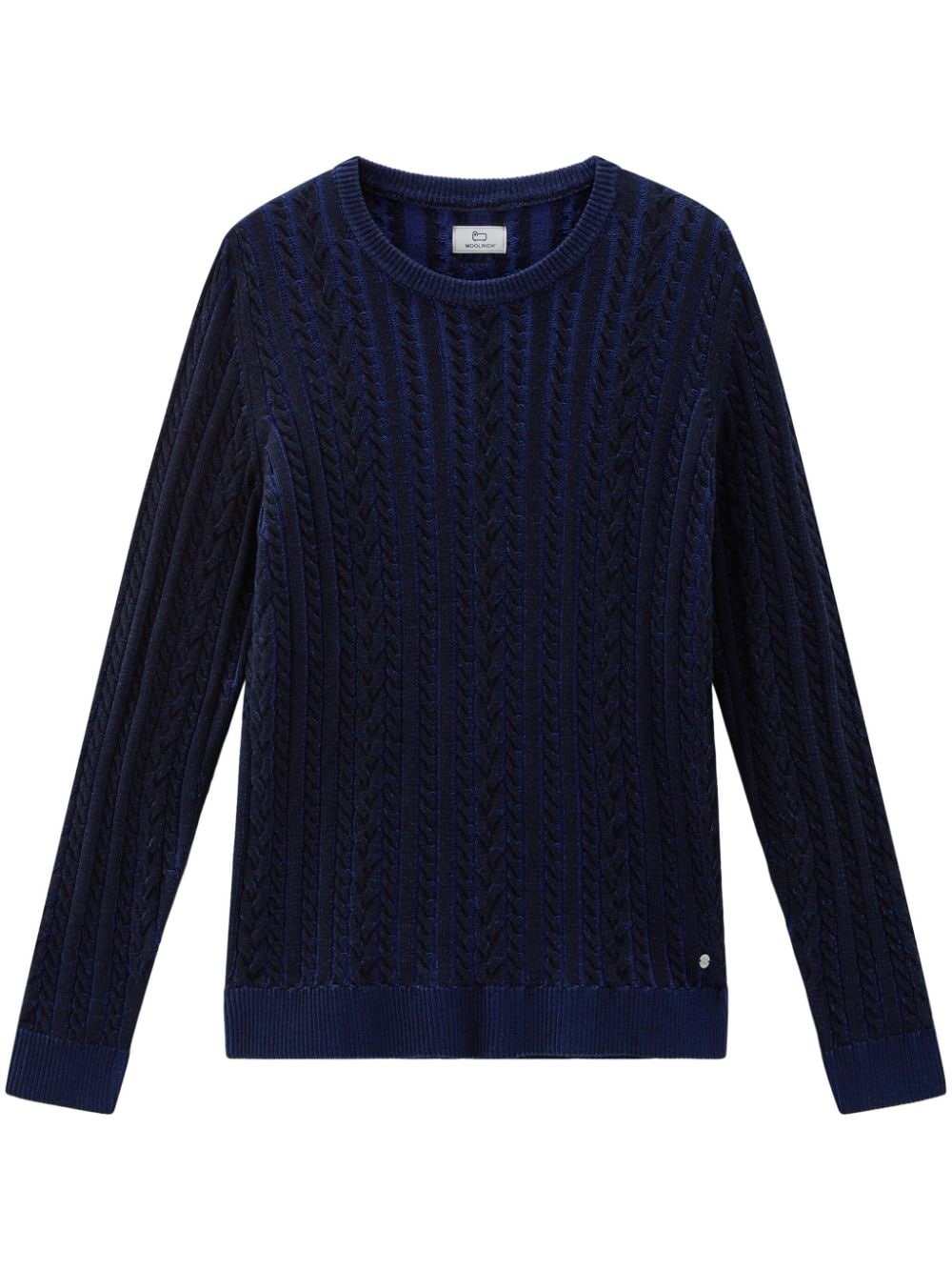 Woolrich cable-knit cotton jumper - Blue von Woolrich